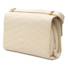 Secondhand Chanel Small CC Chevron Calfskin Medal Flap