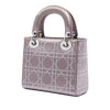 Dior Mini Satin Cannage Crystal Embellished Lady Dior Secondhand