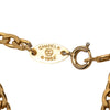Chanel CC Gold Plated Strass Pendant Necklace Secondhand