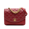 Chanel Small Quilted Calfskin and Caviar Chain Handle Flap Secondhand