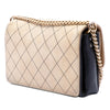 Chanel CC Stitched Suede and Calfskin Single Flap Secondhand