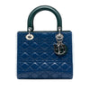 Dior Medium Tricolor Lambskin Cannage Lady Dior Secondhand