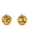 Secondhand Chanel Gold Plated Mini CC Clip On Earrings
