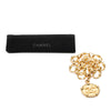 Chanel CC Gold Plated Medallion Wide Link Bracelet Secondhand