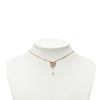 Dior Gold Plated Stass and Faux Pear Teardrop Pendant Necklace Secondhand