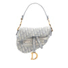 Dior Oblique Embroidered Canvas Saddle Bag Secondhand