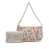 Fendi Multicolor Zucchino Spalmati Chain Pochette Secondhand