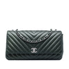 Chanel CC Chevron Lambskin Single Flap Secondhand
