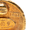 Secondhand Chanel CC Gold Plated Woven Round Clip On Earrings