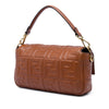 Fendi Zucca Embossed Leather Baguette Satchel Secondhand