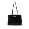 Prada Glace Calf Studded Etiquette Tote Secondhand