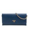 Prada Saffiano Wallet On Chain Secondhand