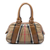 Burberry House Check Canvas Ashbury Knight Handbag Secondhand