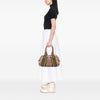 Burberry House Check Canvas Ashbury Knight Handbag Secondhand