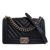 Chanel Old Medium Chevron Lambskin Boy Flap Secondhand
