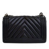 Chanel Old Medium Chevron Lambskin Boy Flap Secondhand