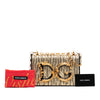 Dolce & Gabbana Metallic Lurex and Calfskin DG Girls Flap Secondhand