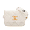 Chanel Quilted Lamsbskin Punk Essentials Chain Flap Belt Bag Secondhand