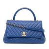 Chanel Small Caviar Chevron Coco Top Handle Bag Secondhand