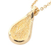 Dior Gold Plated Strass Teardrop Pendant Necklace Secondhand