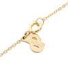 Dior Gold Plated Strass Teardrop Pendant Necklace Secondhand