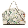 Gucci Large Leather Floral Print Nice Dome Satchel Secondhand