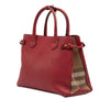Burberry Medium Leather and House Check Banner Satchel Secondhand