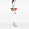 Celine Small Tricolor Leather Trapeze Satchel Secondhand