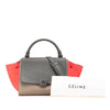 Celine Small Tricolor Leather Trapeze Satchel Secondhand