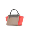 Celine Small Tricolor Leather Trapeze Satchel Secondhand