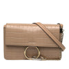 Chloé Small Croc Embossed Leather Faye Crossbody Secondhand