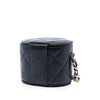 Chanel Mini Quilted Lambskin Round Vanity Case with Chain Secondhand