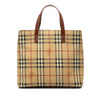 Secondhand Burberry Haymarket Check Coated Canvas Tote