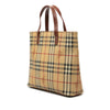 Secondhand Burberry Haymarket Check Coated Canvas Tote