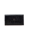 Chanel CC Embossed Calfskin Camellia Flap Wallet Secondhand