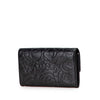 Chanel CC Embossed Calfskin Camellia Flap Wallet Secondhand