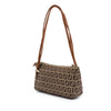 Fendi Zucchino Canvas Triple Strap Pochette Shoulder Bag Secondhand