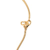 Dior Gold Plated Logo Oval Pendant Necklace Secondhand