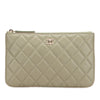 Chanel Small Quilted Lambskin O Case Zip Pouch Secondhand
