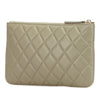 Chanel Small Quilted Lambskin O Case Zip Pouch Secondhand