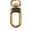 Louis Vuitton Gold Plated LV Circle Key Holder and Bag Charm Secondhand