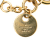 Louis Vuitton Gold Plated LV Circle Key Holder and Bag Charm Secondhand