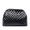 Chanel Large Quilted Patent Just Mademoiselle Bowling Bag Secondhand