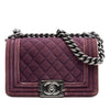 Chanel Small Quilted Velvet Boy Flap Secondhand