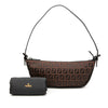 Secondhand Fendi Mini Zucchino Canvas Shoulder Bag