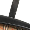 Burberry House Check Trimmed Leather Handbag Secondhand