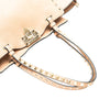 Valentino Small Leather Rockstud Trapeze Satchel Secondhand