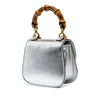 Gucci Nano Metallic Calfskin 1947 Bamboo Top Handle Bag Secondhand