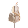 Chanel Perforated Crackled Metallic Calfskin Drill Tote Secondhand
