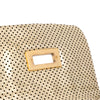 Chanel Perforated Crackled Metallic Calfskin Drill Tote Secondhand